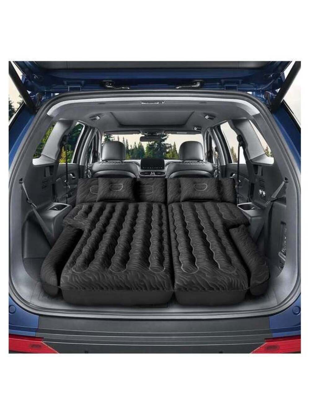 Inflatable SUV Air Mattress - Pump, Pillows, Double-Sided Flocking - New in Box